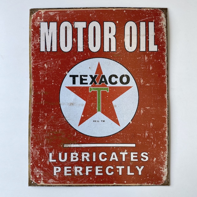 SIGN, Garage - Texaco Motor Oil